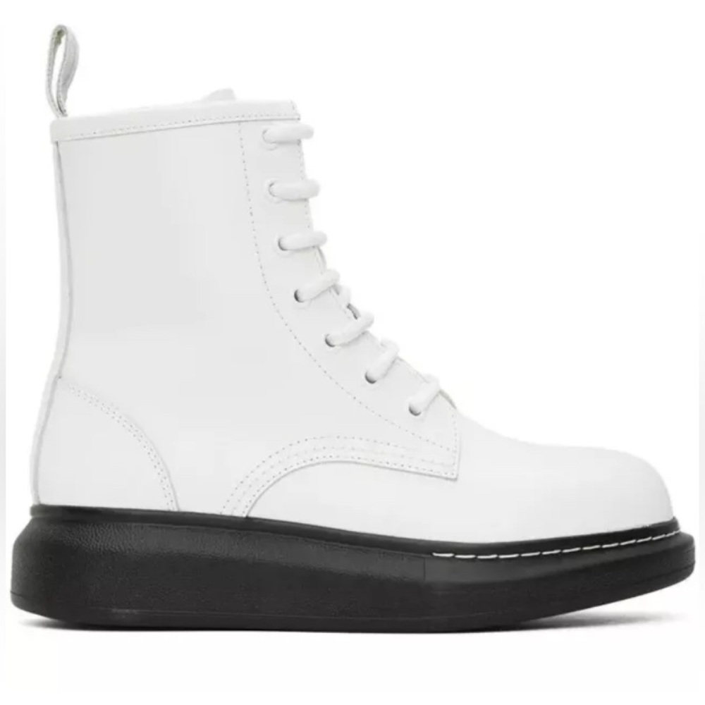 Alexander McQueen Women's Leather Combat Boot